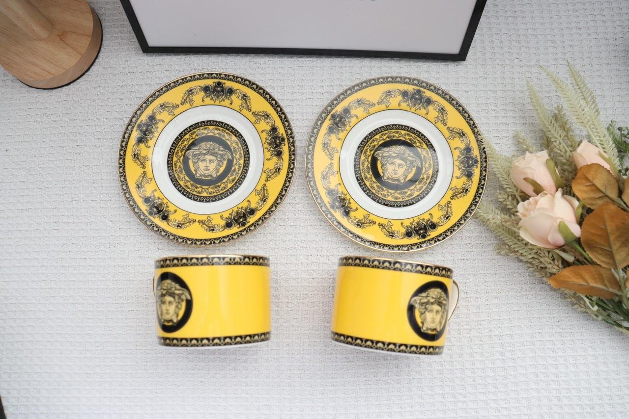 Versace Tea set of two cups many colors available - Image 7 of 12